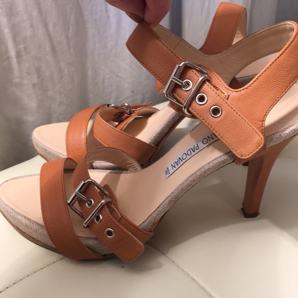 SALE !!!  Luciano Padovan Leather Stiletto Sandals